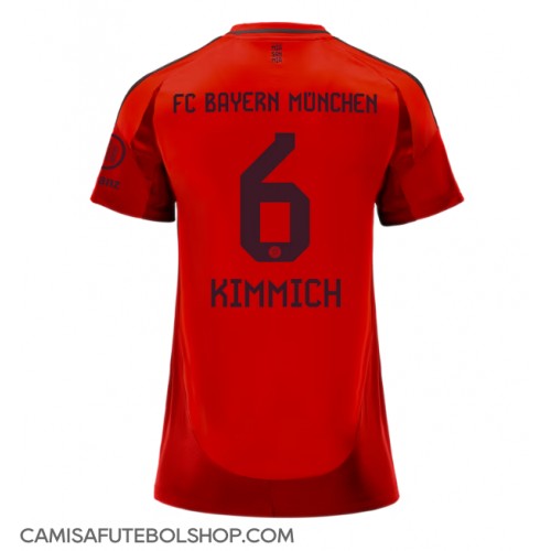 Camisa de time de futebol Bayern Munich Joshua Kimmich #6 Replicas 1º Equipamento Feminina 2024-25 Manga Curta